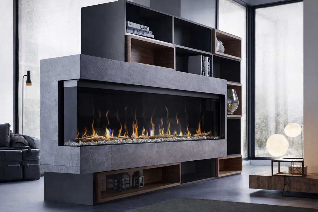Ignite Bold Linear Electric Fireplace-74”