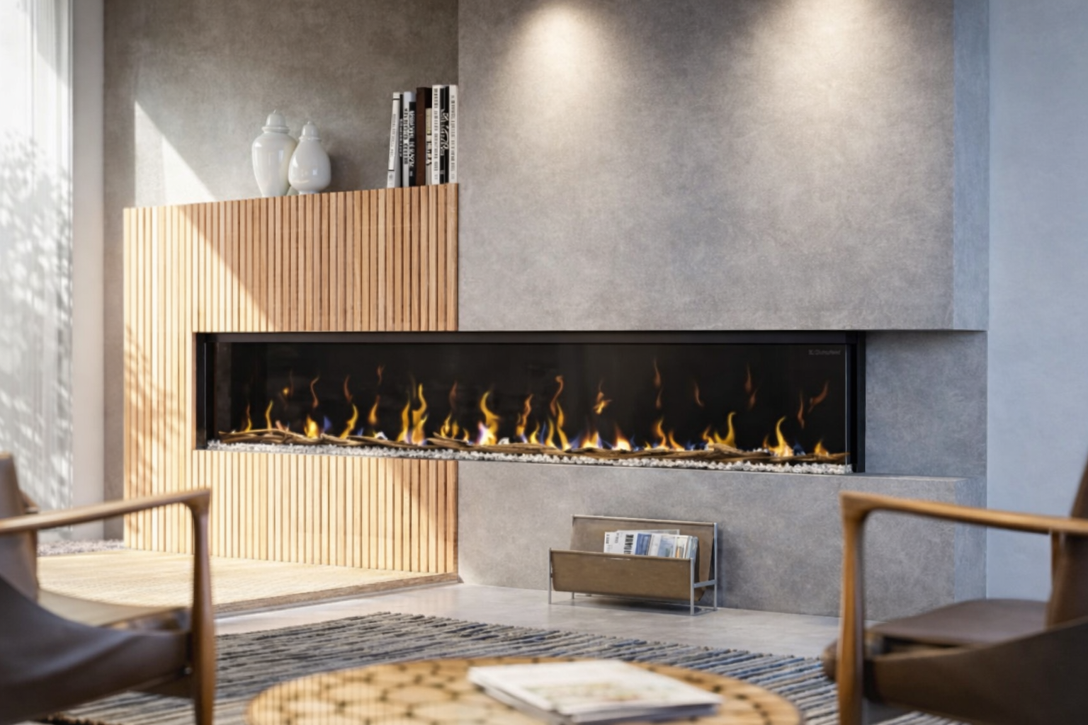 Ignite Bold Linear Electric Fireplace-100”