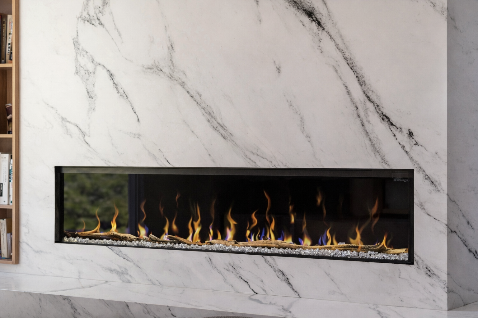 Ignite Bold Linear Electric Fireplace-74”