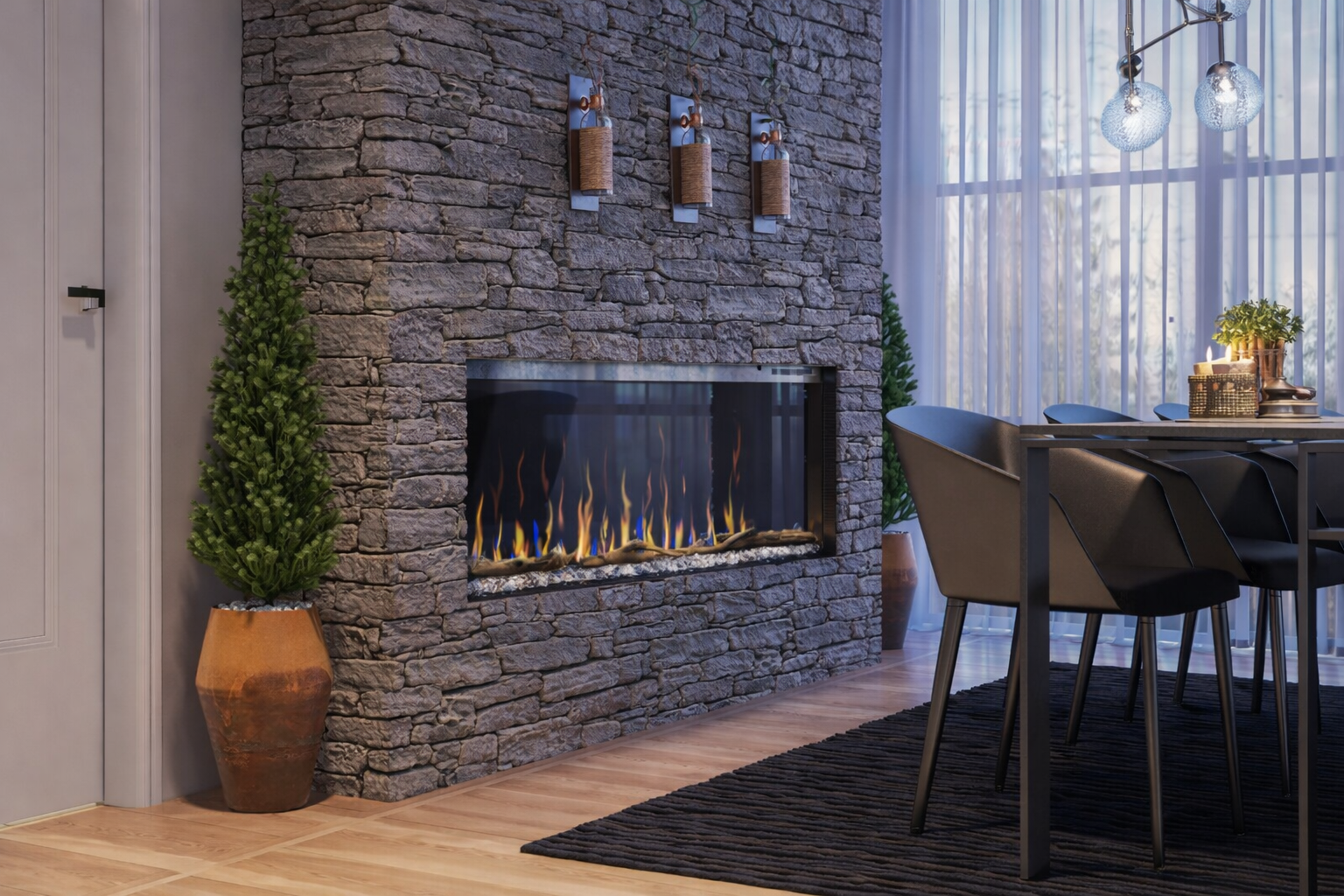 Ignite Bold Linear Electric Fireplace-60”