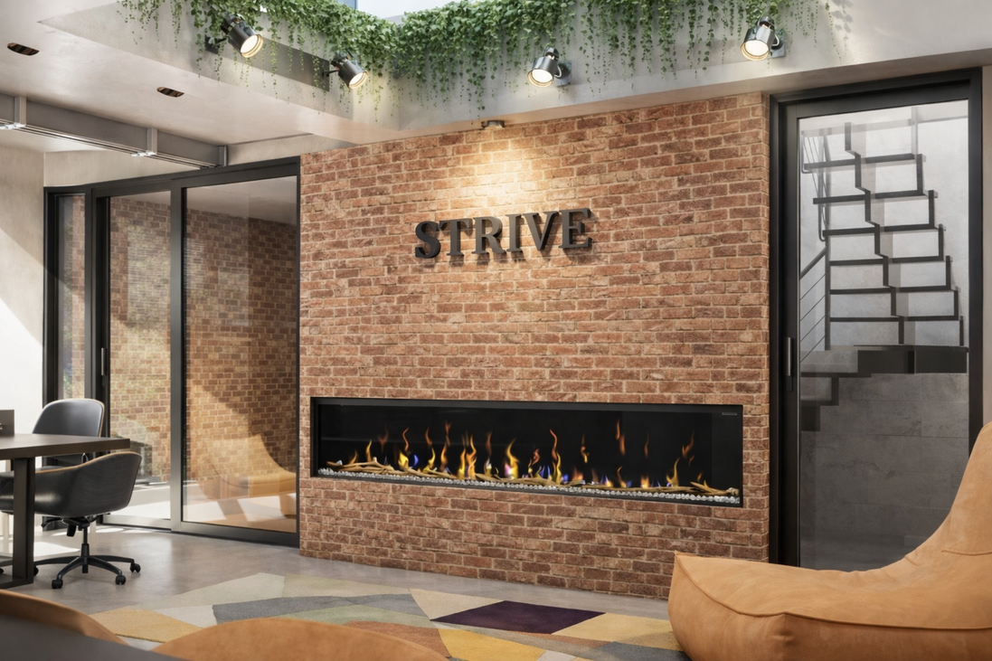 Ignite Bold Linear Electric Fireplace-100”