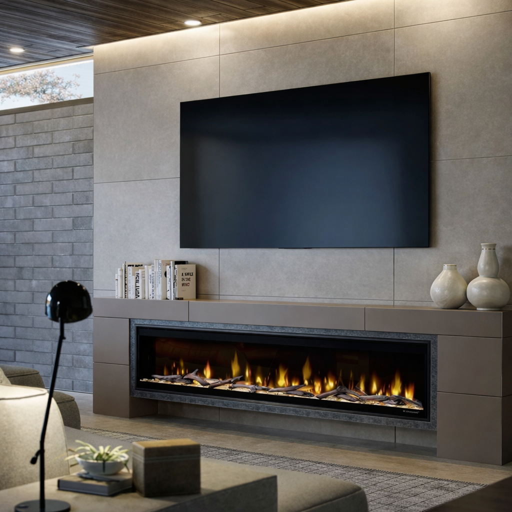Ignite Evolve Linear Electric Fireplace-74”