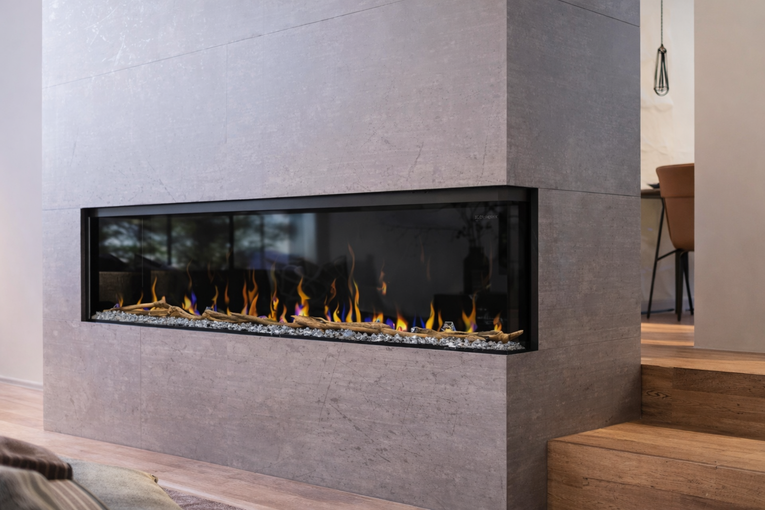 Ignite Bold Linear Electric Fireplace-74”