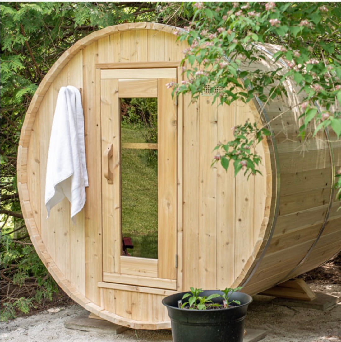 CT Harmony Barrel Sauna- Outdoor