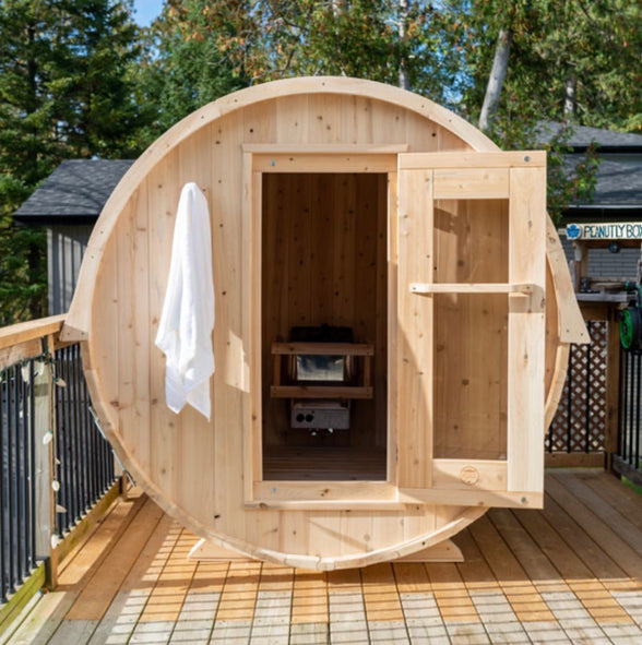 CT Harmony Barrel Sauna- Outdoor