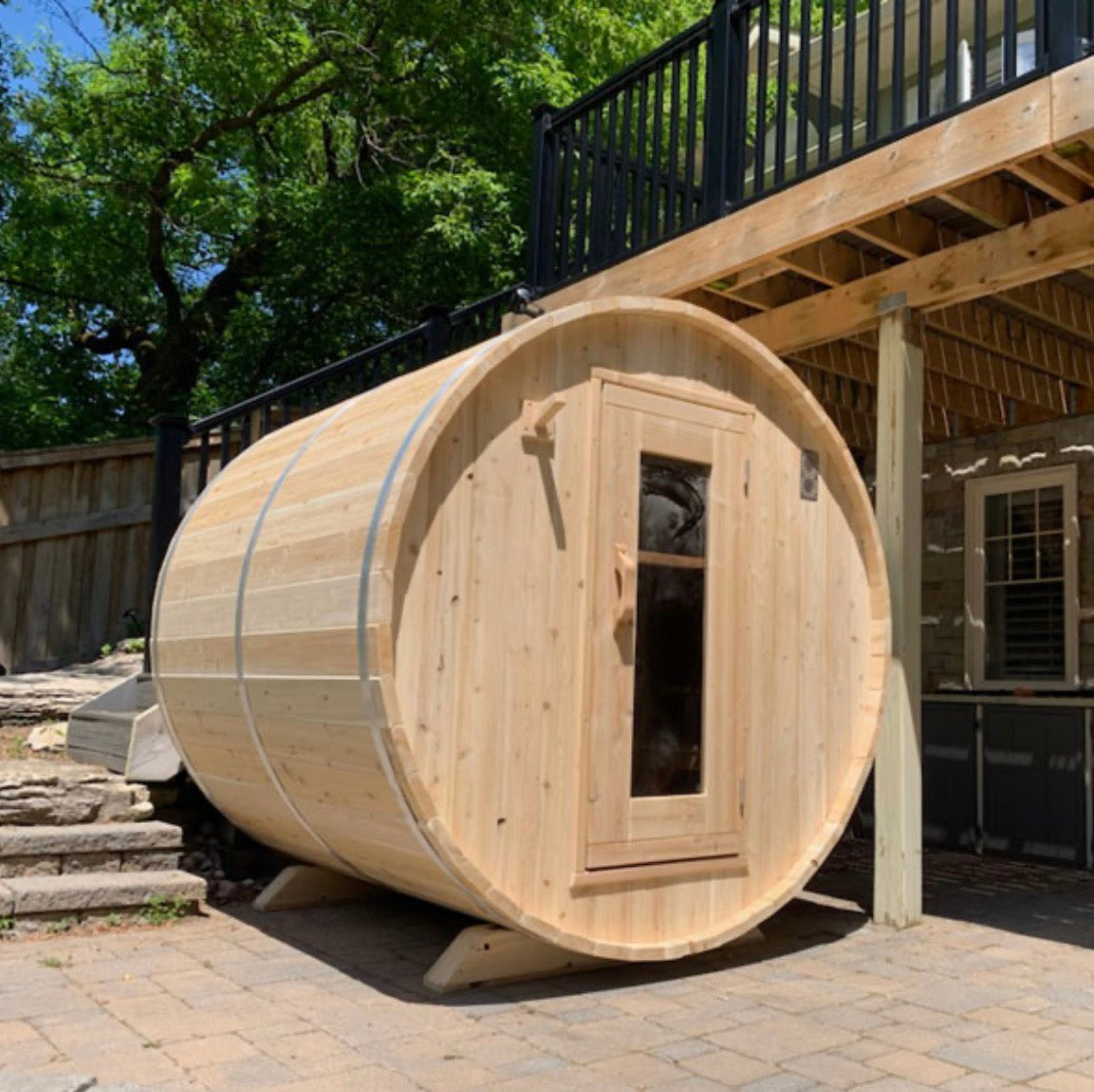 CT Harmony Barrel Sauna- Outdoor