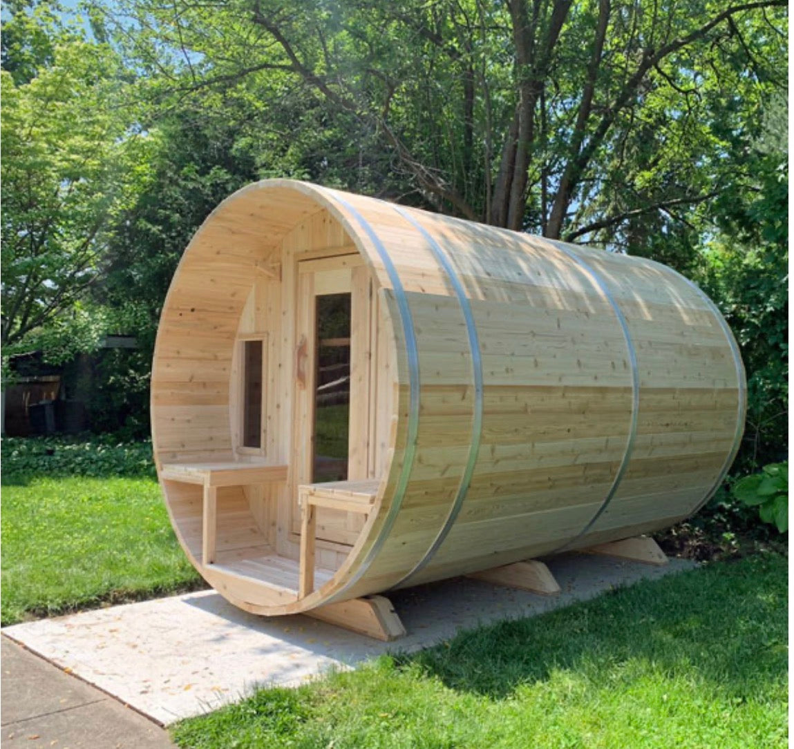 CT Tranquility Barrel Sauna- Outdoor