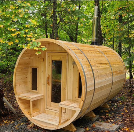 CT Tranquility Barrel Sauna- Outdoor