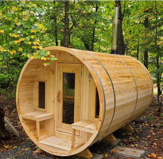 CT Tranquility Barrel Sauna- Outdoor