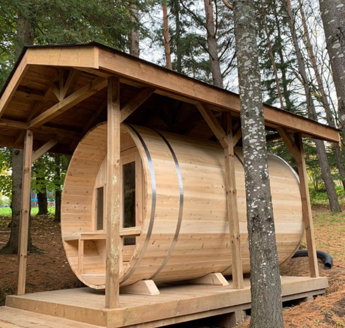 CT Tranquility Barrel Sauna- Outdoor