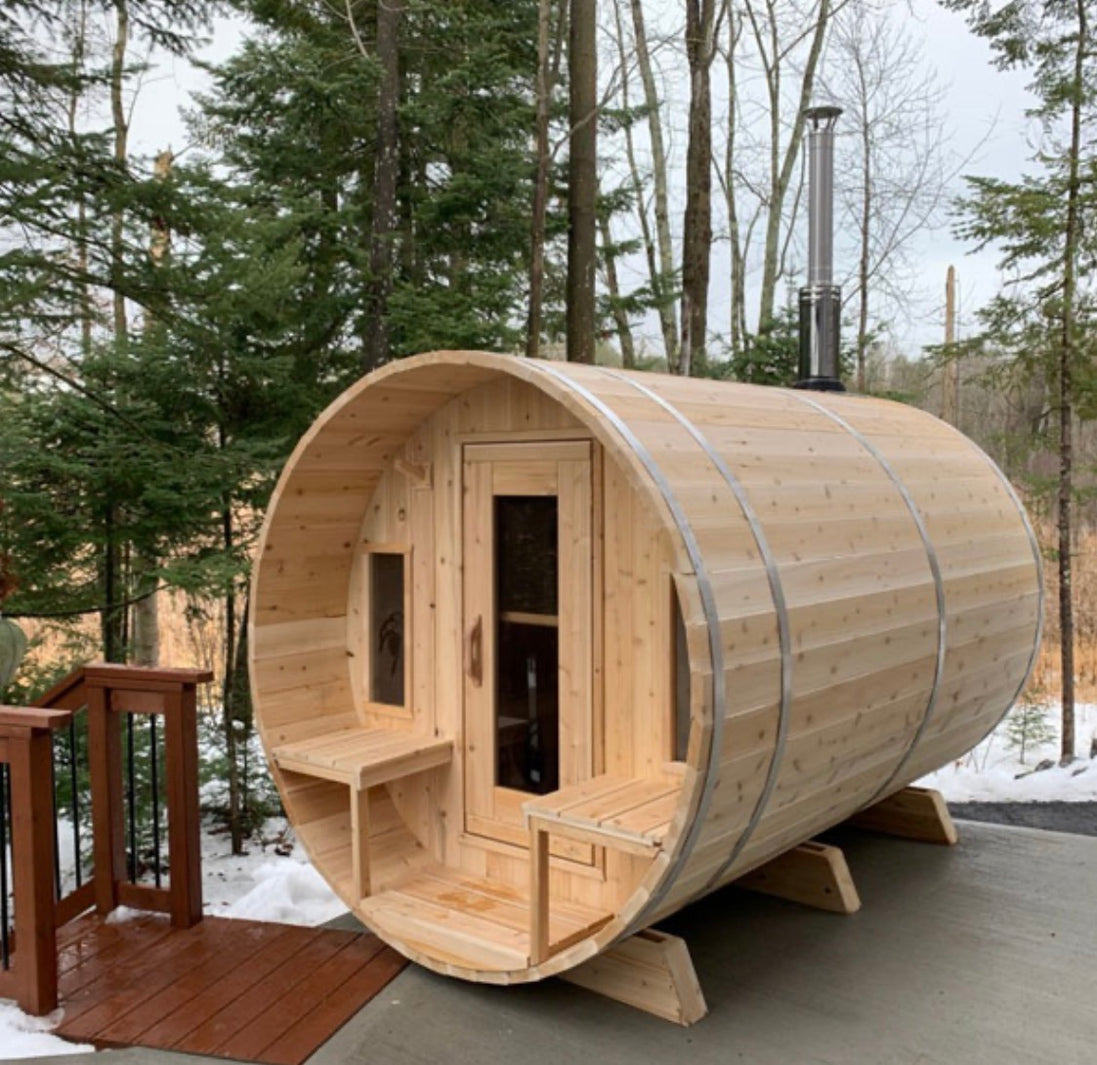 CT Tranquility Barrel Sauna- Outdoor