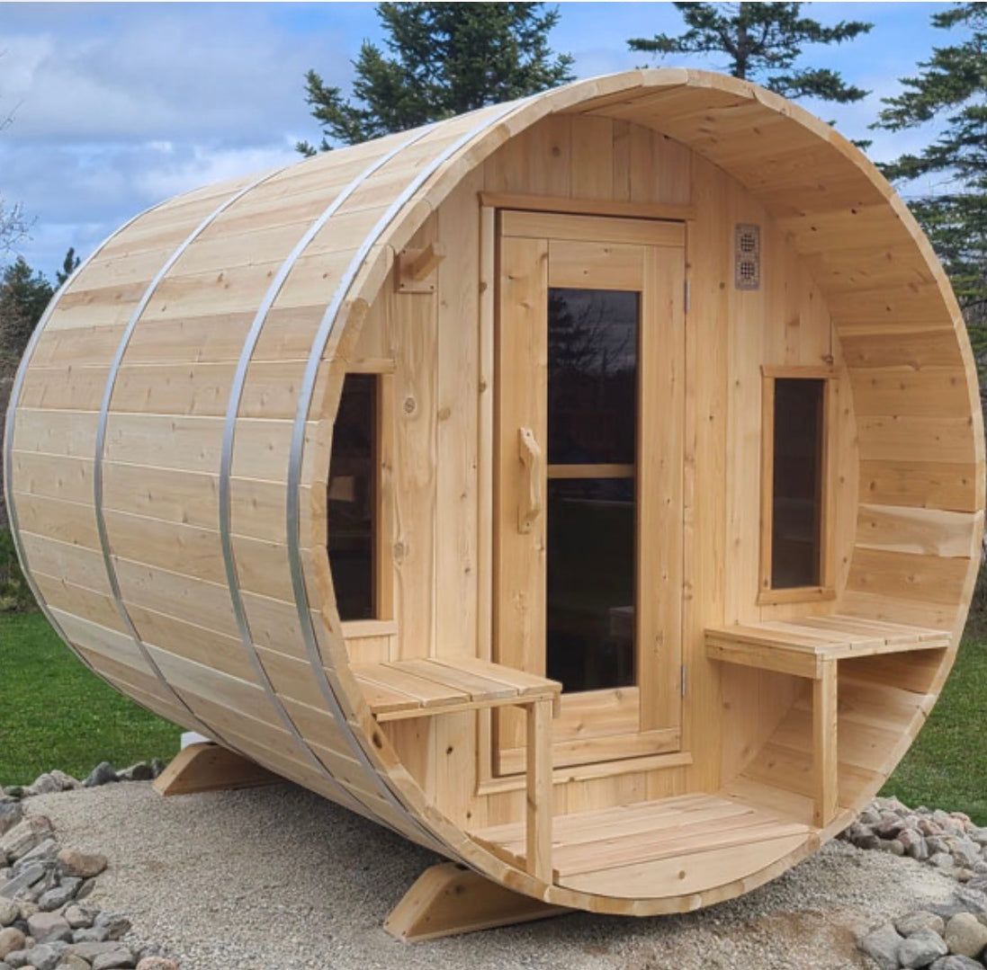 CT Tranquility Barrel Sauna- Outdoor