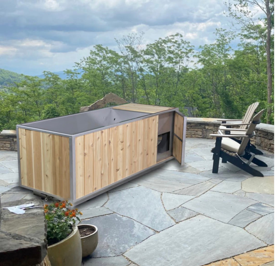 Flow™ Cedar Cold Plunge + Penguin Chiller (Filter Kit Included)