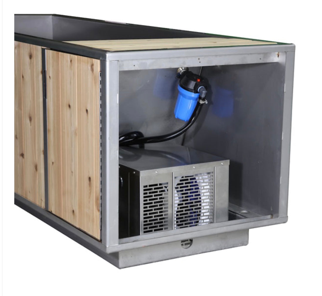 Flow™ Cedar Cold Plunge + Penguin Chiller (Filter Kit Included)