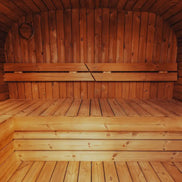 MW16 4-Person Outdoor Sauna | Scandinavian Thermowood | Mande Spa USA