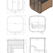 MW20 5–6 Person Outdoor Sauna | Thermowood | Mande Spa USA