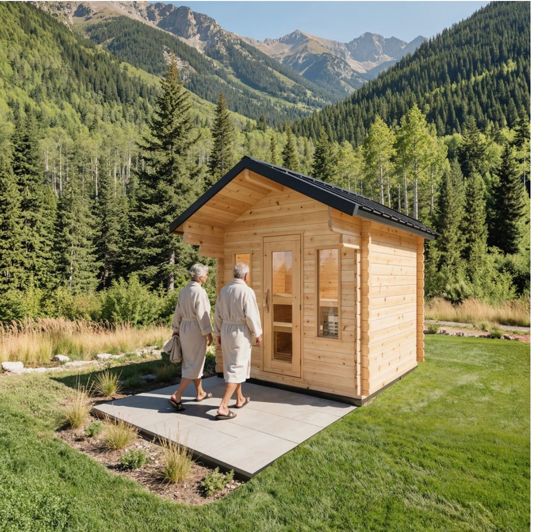 Palmer Cabin Sauna 6x8 | 3–4 Person Outdoor Cedar Sauna