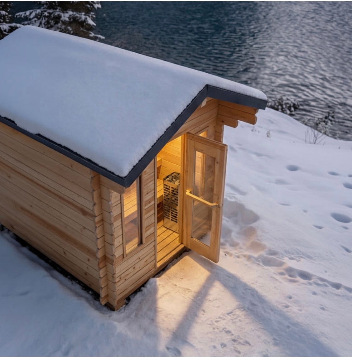 Palmer Cabin Sauna 6x8 | 3–4 Person Outdoor Cedar Sauna