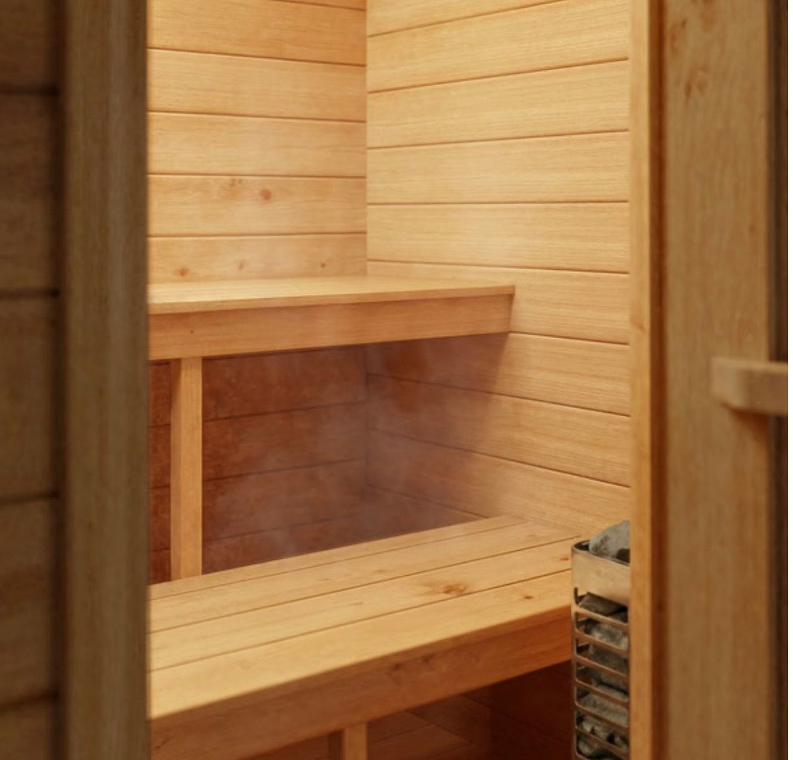 Palmer Cabin Sauna 6x8 | 3–4 Person Outdoor Cedar Sauna