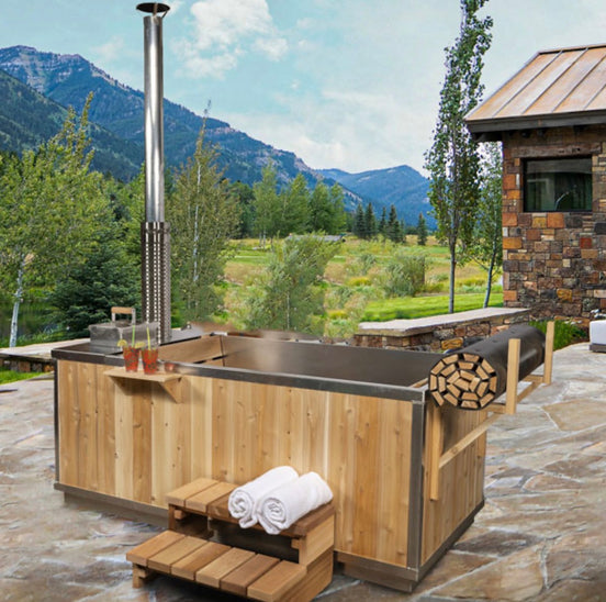 LeisureCraft Starlight Wood-Burning Hot Tub – Canadian Timber Collection